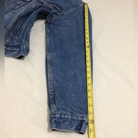 Levi’s Jean Jacket Vintage Trucker Style Made In U.S.A 71506-0214 Size 42L - Picture 13 of 15